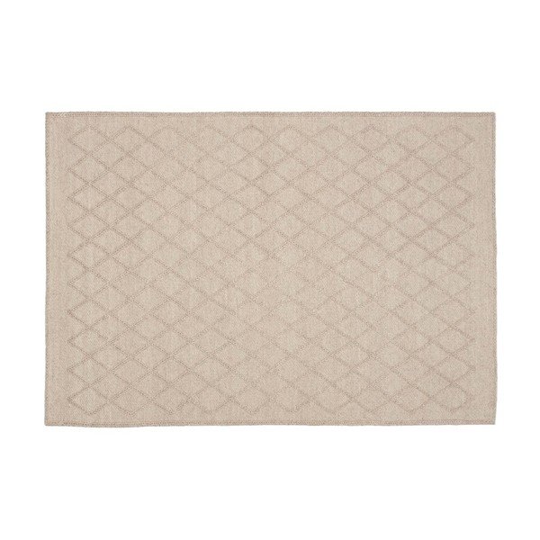 Beżowy dywan z mieszanki wełny odpowiedni do prania 160x230 cm Sybil – Kave Home