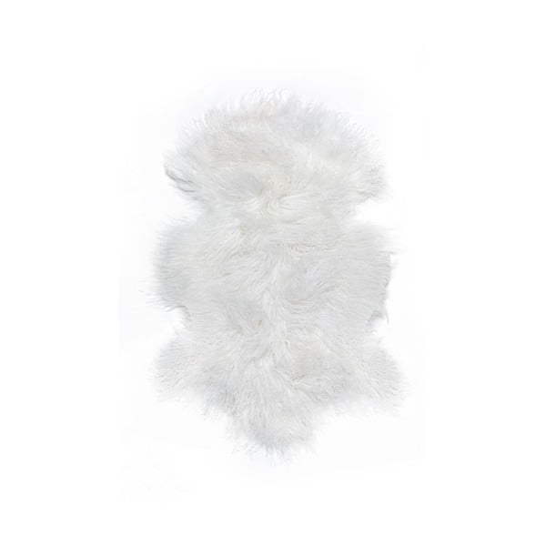Biała skóra owcy tybetańskiej Bonami Selection, 60x90 cm