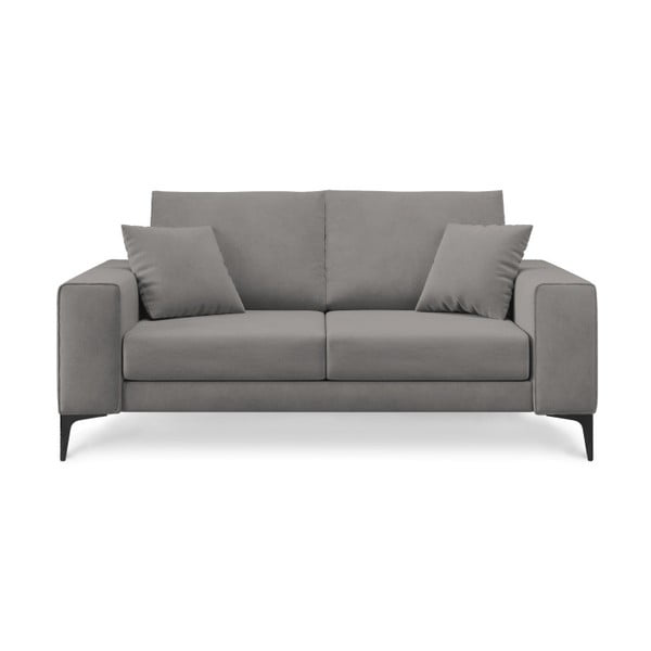 Szara sofa 2-osobowa Cosmopolitan Design Lugano