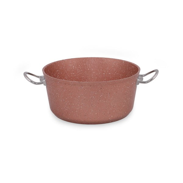 Różowy aluminiowy garnek z pokrywką Güral Porselen Classic, ø 26 cm-image-4