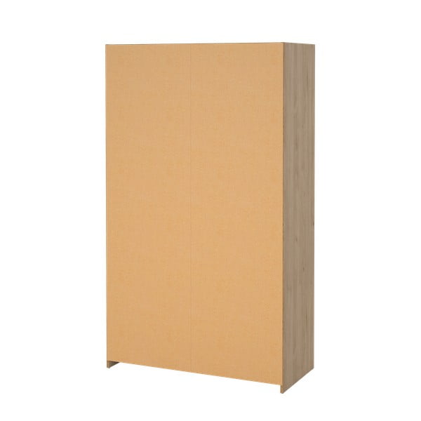 Biało-beżowa szafa w dekorze dębu 105x180 cm Kit – Tvilum-image-1