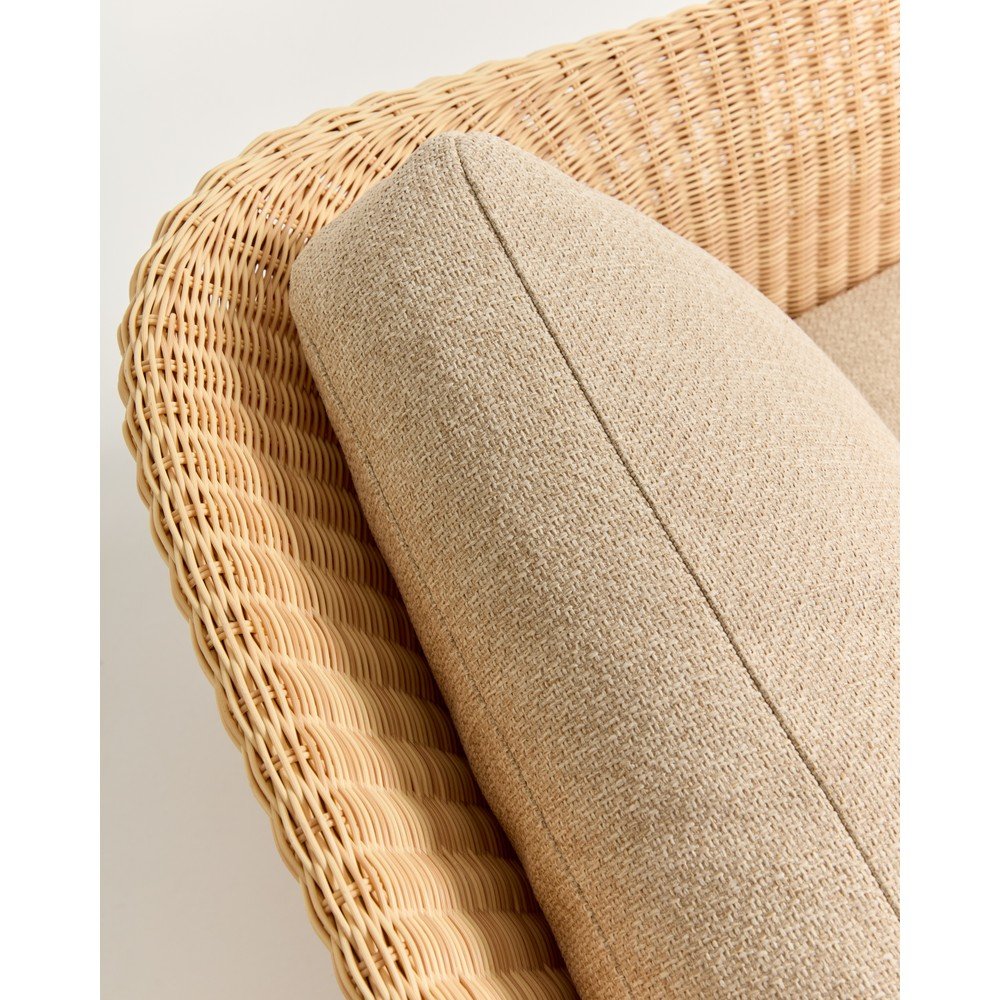 Beżowa/w naturalnym kolorze tapicerowana sofa ogrodowa Galea – Kave Home (zdjęcie 7)