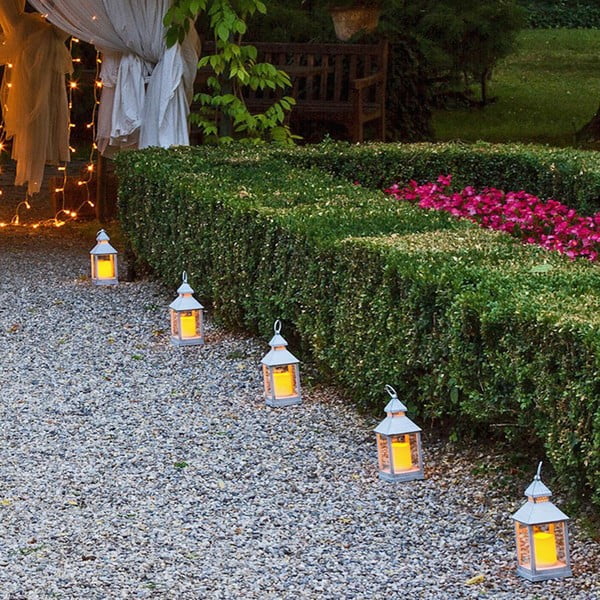 Biały lampion dekoracyjny LED odpowiedni na zewnątrz Tomasucci Lante-image-4