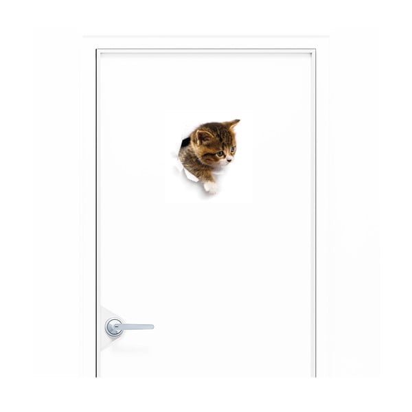 Naklejka ścienna Ambiance Hiding Cat-image-1