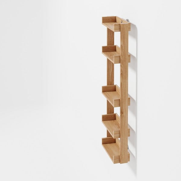 Półka łazienkowa z drewna dębowego Wireworks Yoku-image-2