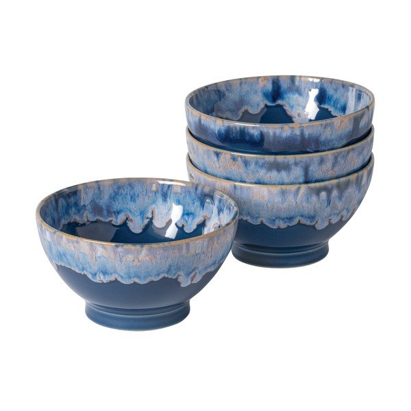 Niebieskie kamionkowe miski zestaw 4 szt. ø 15 cm Latte – Costa Nova
