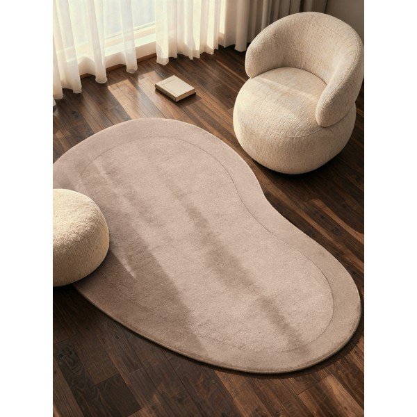 Beżowy dywan z mieszanki wełny tkany ręcznie 125x200 cm Kari Organic – Villeroy&Boch-image-1