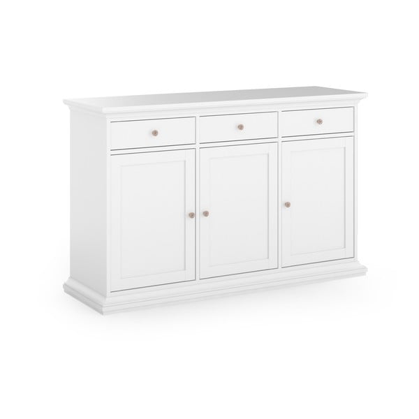 Biała niska komoda 144x92 cm Paris – Tvilum-image-4