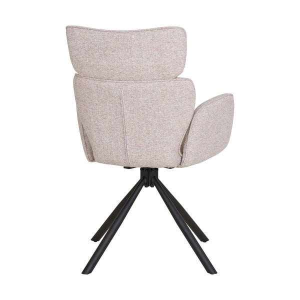 Beżowe tapicerowane fotele jadalniane zestaw z podłokietnikami 2 szt. Cordoba – House Nordic-image-4