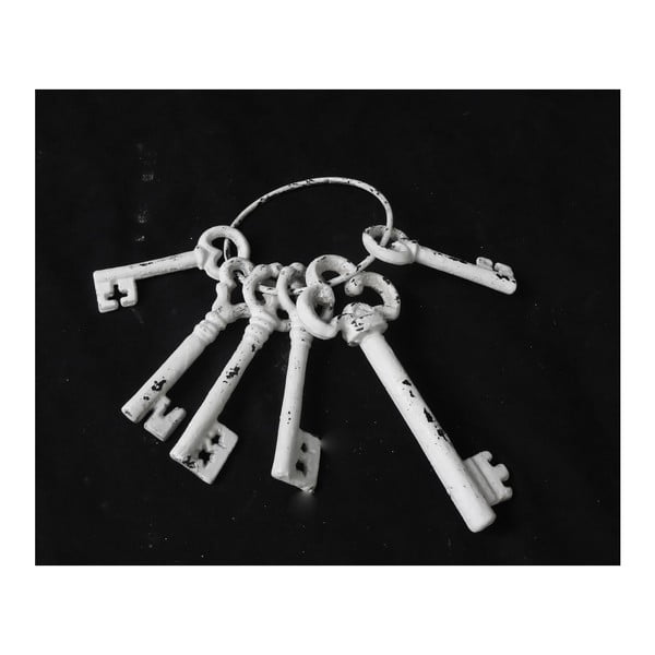 Zestaw 6 dekoracyjnych kluczy ceramicznych Interiörhuset Keys Vintage