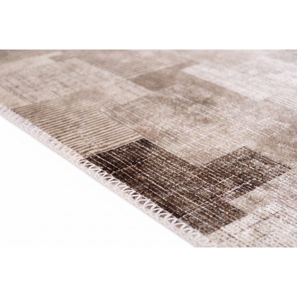 Beżowy dywan odpowiedni do prania 50x80 cm Cubo – Vitaus-image-2