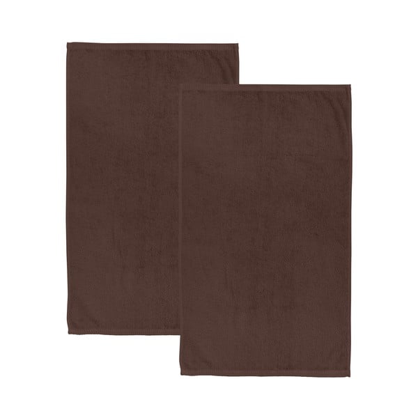 Brązowe bawełniane ręczniki kąpielowe szybkoschnące/frotte zestaw 2 szt. 90x140 cm Quick Dry – Catherine Lansfield