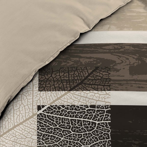 Brązowa bawełniana pościel dwuosobowa 200x200 cm So Natural – douceur d'intérieur-image-3