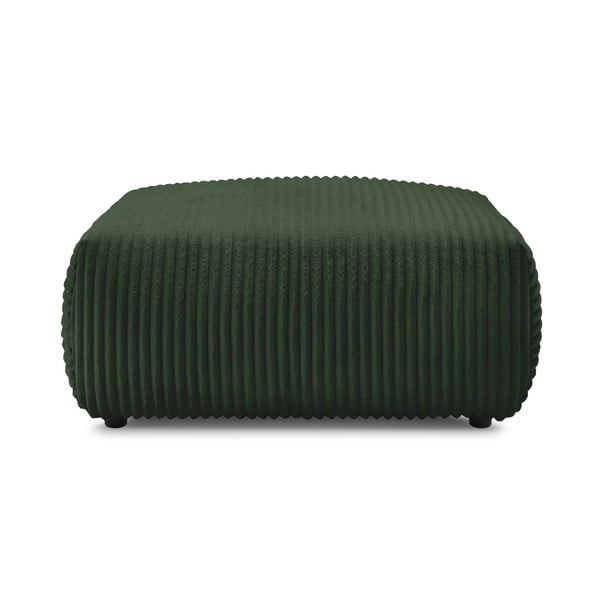 Ciemnozielony sztruksowy podnóżek Lucien – Bobochic Paris