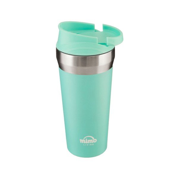 Miętowy podróżny kubek termiczny ze stali nierdzewnej Premier Housewares Mimo, 380 ml-image-1
