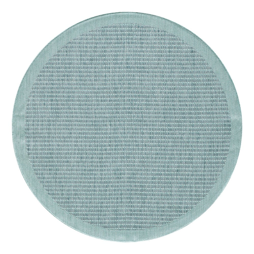 Niebieski okrągły dywan odpowiedni na zewnątrz ø 120 cm Giza 1410 – Ayyildiz Carpets