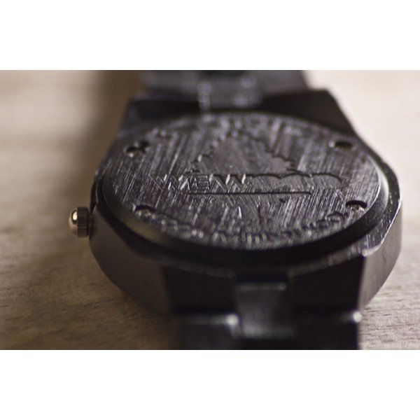 Drewniany zegarek damski Odyssey Black-image-3