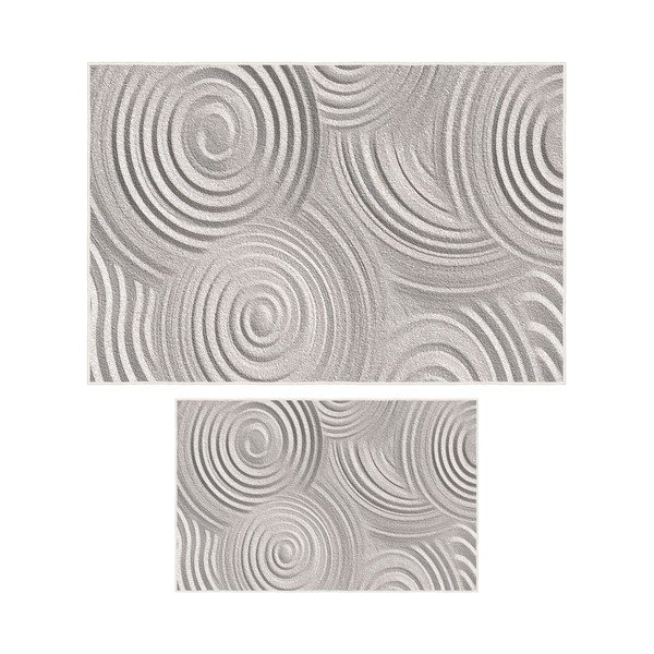 Jasnoszare dywaniki łazienkowe zestaw 2 szt. 60x100 cm – Foutastic