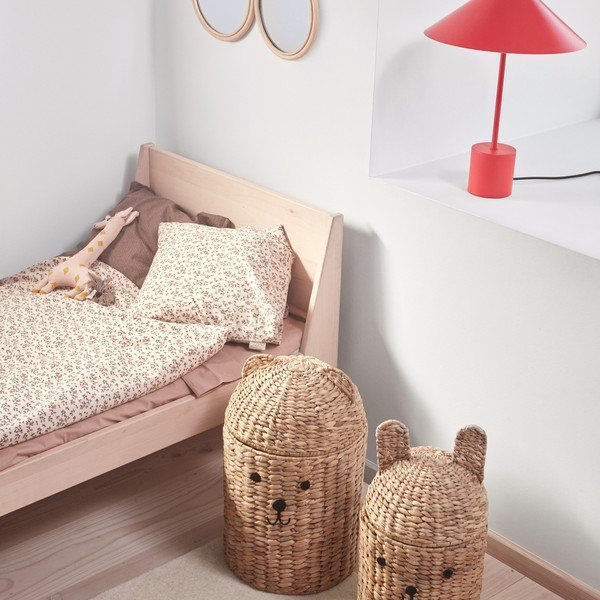 Dziecięce kosze na zabawki 2 szt. z trawy morskiej w naturalnym kolorze ø 28,5x49,5 cm Bear & Rabbit – OYOY Mini-image-1