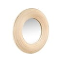 Lustro ścienne z bambusową ramą ø 60 cm Blush – Hübsch