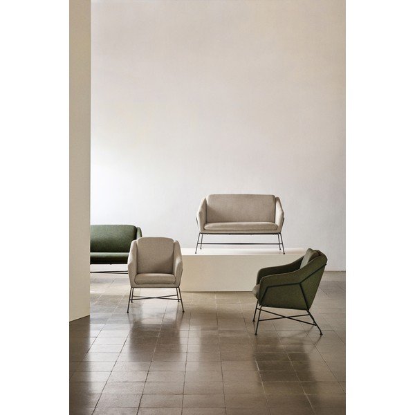 Zielona sofa 128 cm Brida – Kave Home-image-3