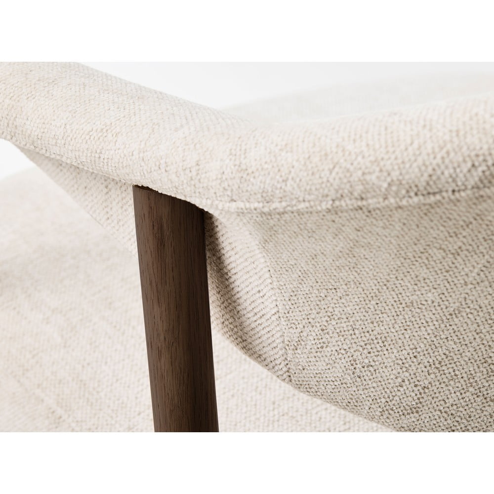Kremowe fotele jadalniane zestaw z podłokietnikami 2 szt. z litego drewna dębowego Elk – Unique Furniture (zdjęcie 4)