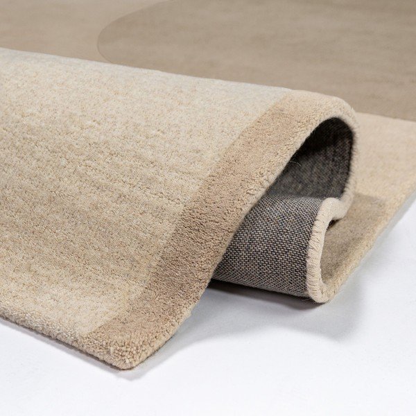 Wełniany dywan tkany ręcznie w naturalnym kolorze 200x290 cm Lozenge – Flair Rugs-image-2