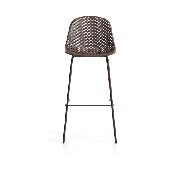 Brązowy metalowy/plastikowy hoker ogrodowy Quinby – Kave Home-image-3