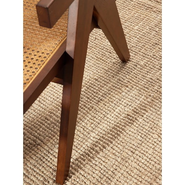 Kremowy okrągły dywan z juty ø 160 cm Bouclé Jaipur – Hanse Home-image-4