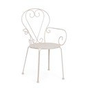 Beżowe metalowe krzesło ogrodowe Etienne – Bizzotto