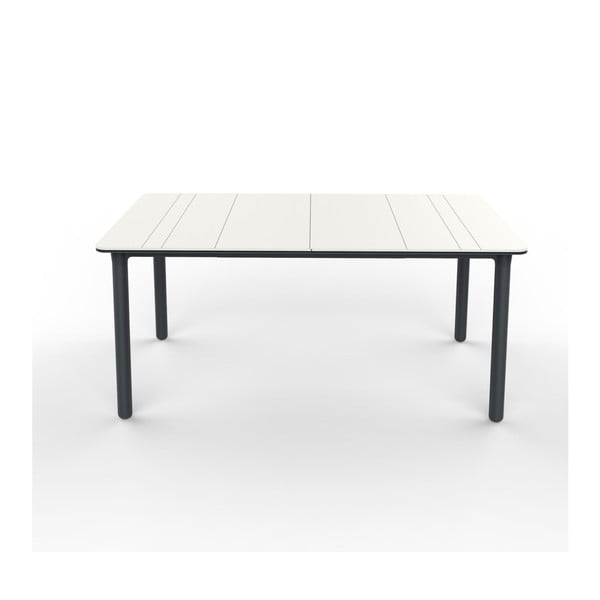 Szaro-biały stół ogrodowy Resol NOA, 160x90 cm
