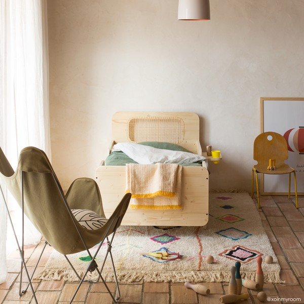 Kremowy bawełniany dywan tkany ręcznie odpowiedni do prania 140x200 cm Kaarol – Lorena Canals-image-4