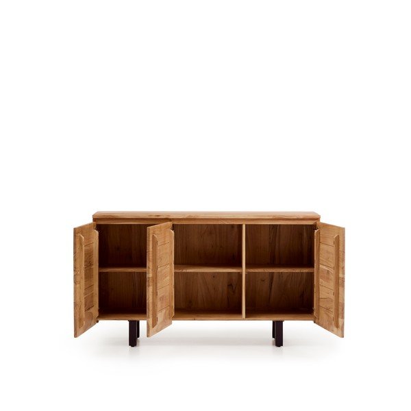 Komoda z litego drewna akacjowego w naturalnym kolorze 150x88x40 cm Uxue – Kave Home-image-4