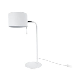 Biała lampa stołowa Leitmotiv Shell, wys. 45 cm