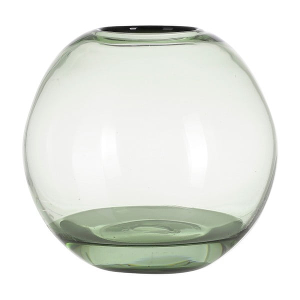 Zielony wazon szklany A Simple Mess Hedge, wys. 18 cm