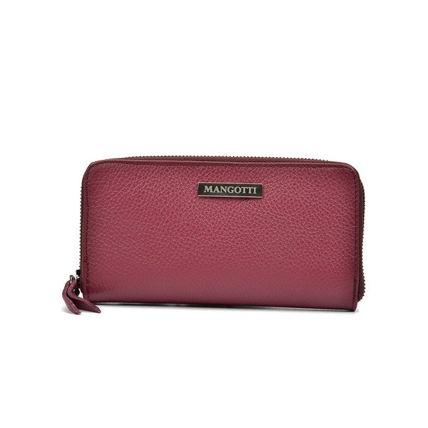 Czerwony skórzany portfel Mangotti Amanda-image-2