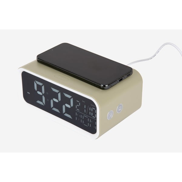Budzik cyfrowy  z ładowarką bezprzewodową Chunky LED – Karlsson-image-3
