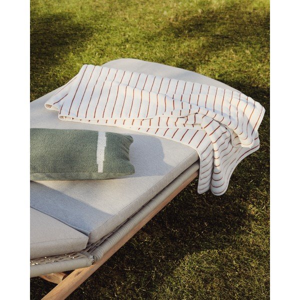 Pomarańczowy/beżowy bawełniany ręcznik kąpielowy frotte 70x140 cm Dorane – Kave Home-image-1