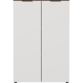 Szarobeżowa szafka w dekorze orzecha 81x120 cm Ancona – Germania