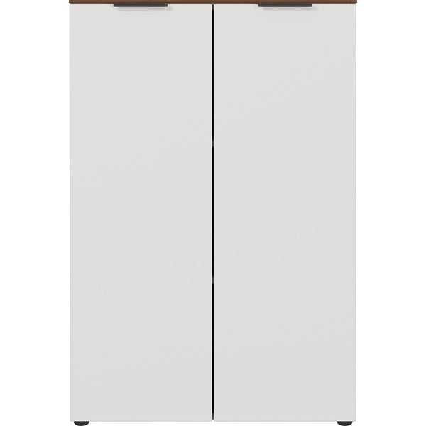 Szarobeżowa szafka w dekorze orzecha 81x120 cm Ancona – Germania