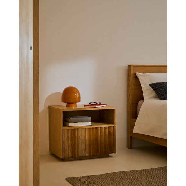 Szafka nocna w dekorze dębu w naturalnym kolorze Helvine – Kave Home-image-1