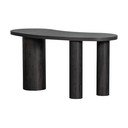 Ciemnobrązowa konsola w dekorze sosny 70x150 cm Maan – WOOOD