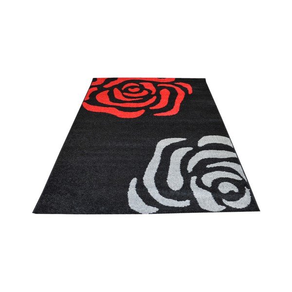 Dywan Flair Rugs Fleurs Black and Red, 160x235 cm-image-1