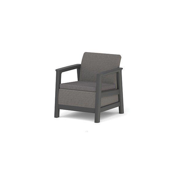 Szare plastikowe fotele ogrodowe zestaw 2 szt. Scandi Linea – Keter