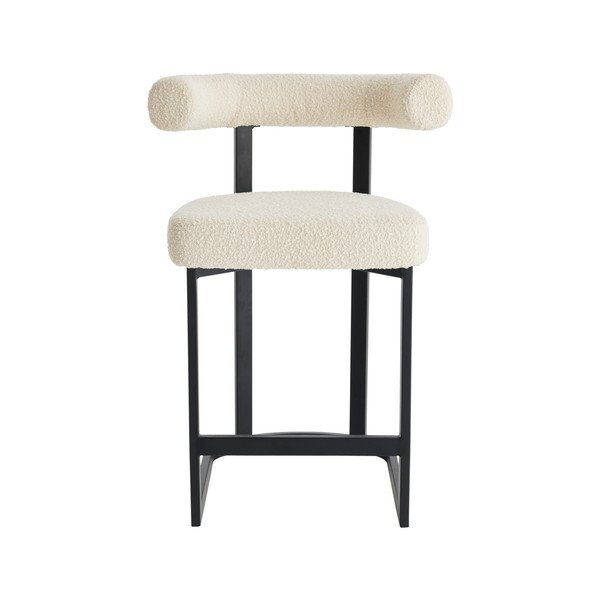 Czarno-biały tapicerowany hoker (wysokość siedziska 66 cm) Parie – Ellos Home-image-4