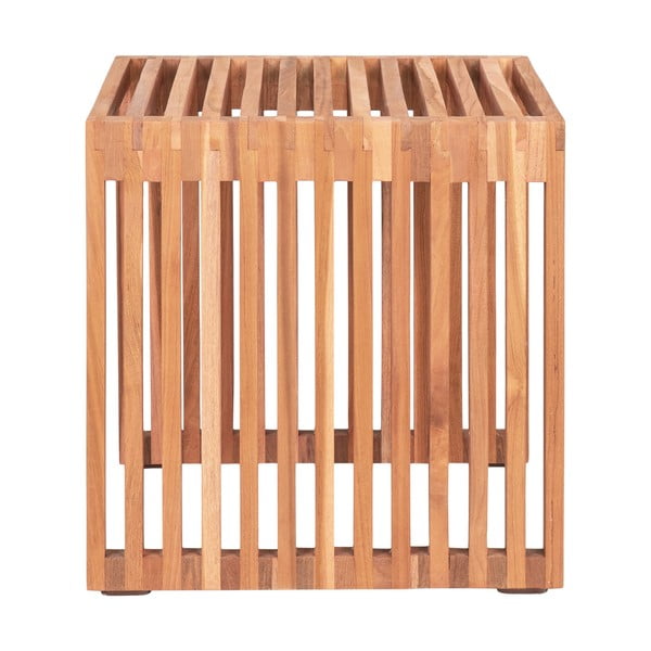 Stolik z litego drewna tekowego 40x40 cm Pego – House Nordic-image-4