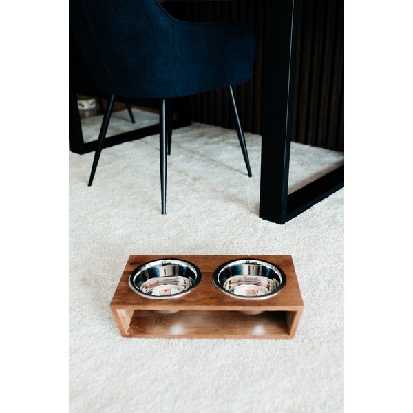 Drewniany zestaw misek ze stojakiem dla psów Dog Fantasy – Plaček Pet Products-image-2
