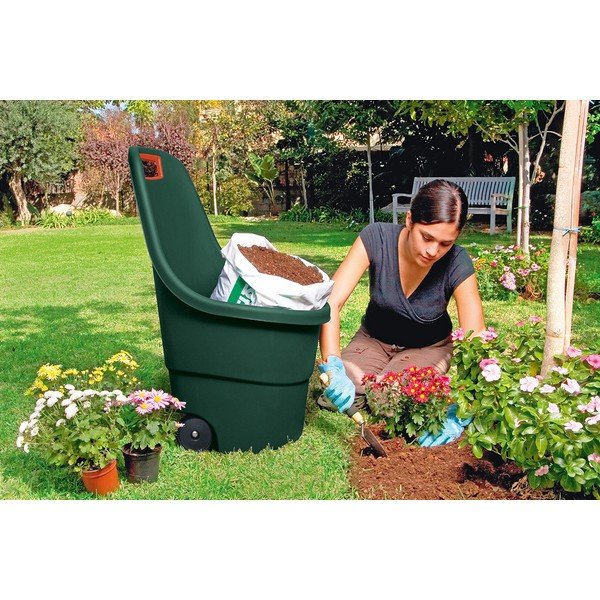 Ciemnozielony plastikowy kosz ogrodowy Easy go – Keter-image-2