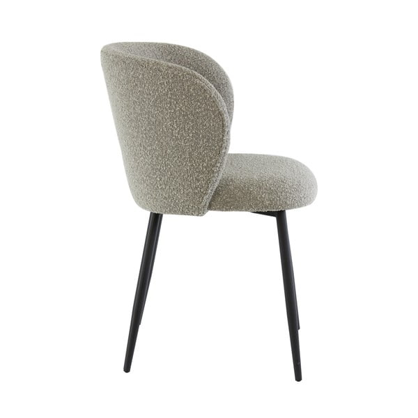 Szary tapicerowany fotel jadalniany Elyna – Light & Living-image-4