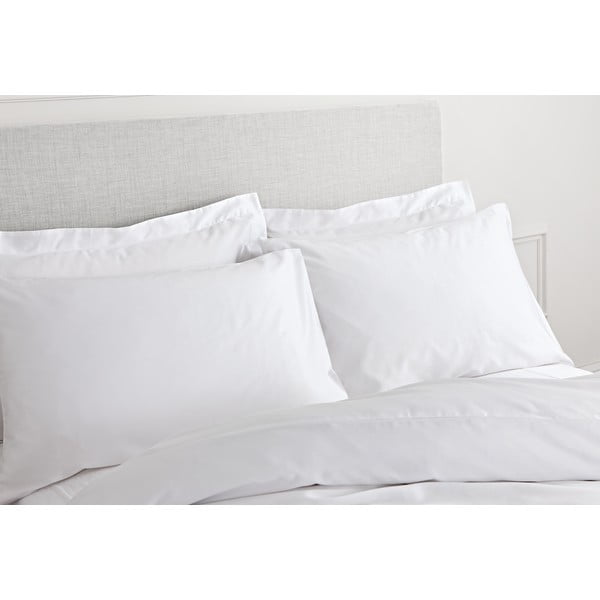 Biała pościel z satyny bawełnianej Bianca Classic, 200x200 cm-image-2